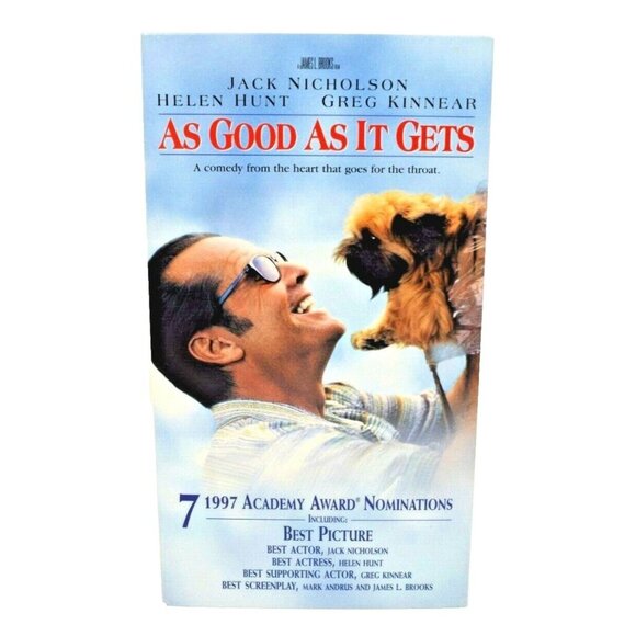 As Good as It Gets VHS, 1998 Closed Caption Romantic Comedy Jack Nicholson - Picture 1 of 5